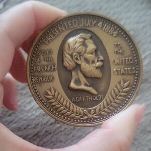 Vintage Gold Commemorative Medallion